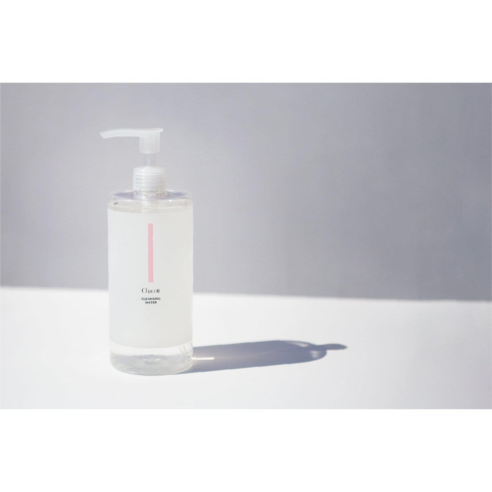 Chacott Cleansing Water 500ml - Multi Functional Makeup Remover & Facial Toner | Gentle Skincare for Daily Makeup Removal & Hydration
