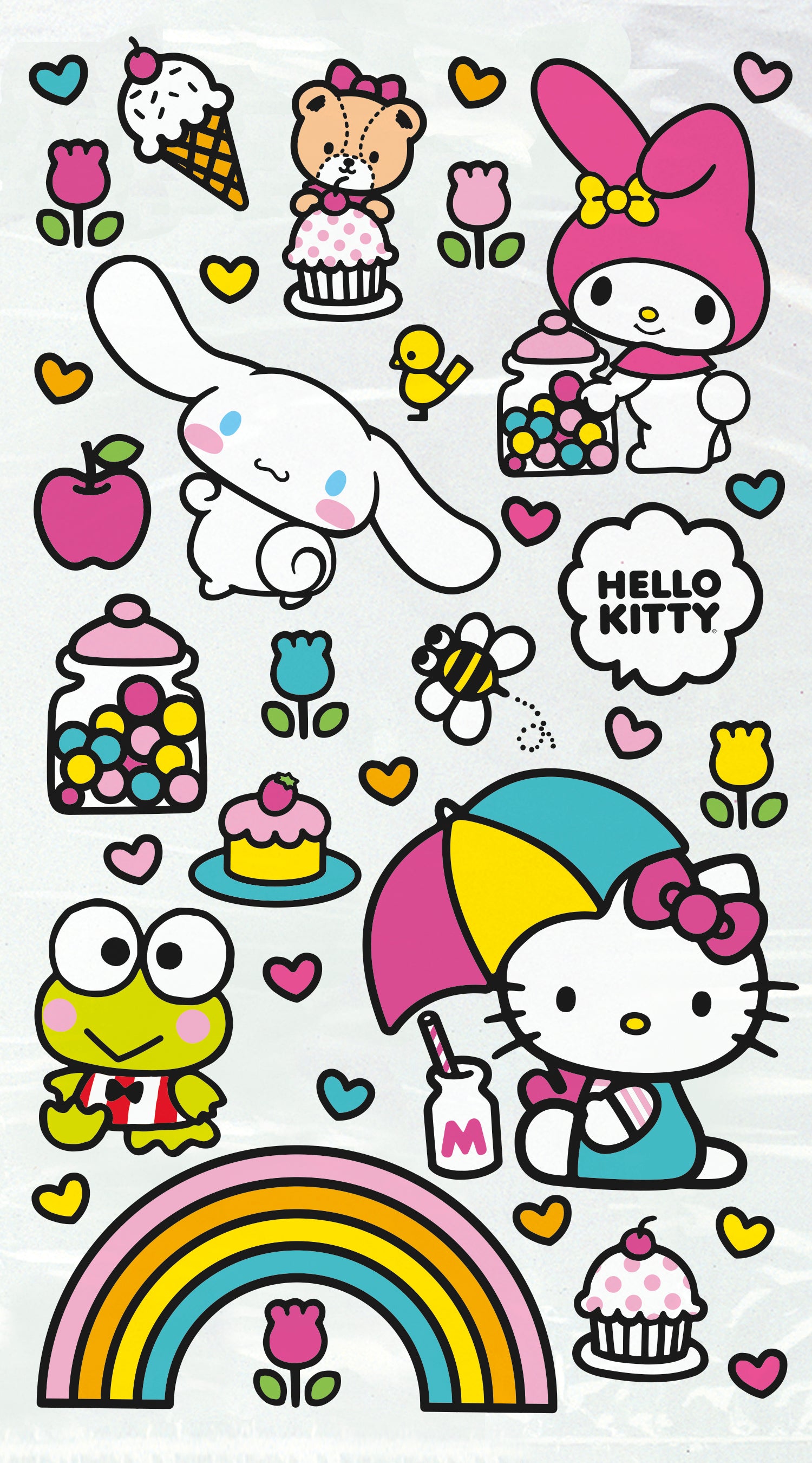 Hello Kitty & Friends Party Favor Bags - 16 Count Bulk Pack for Birthday, Baby Shower & Celebration Decorations