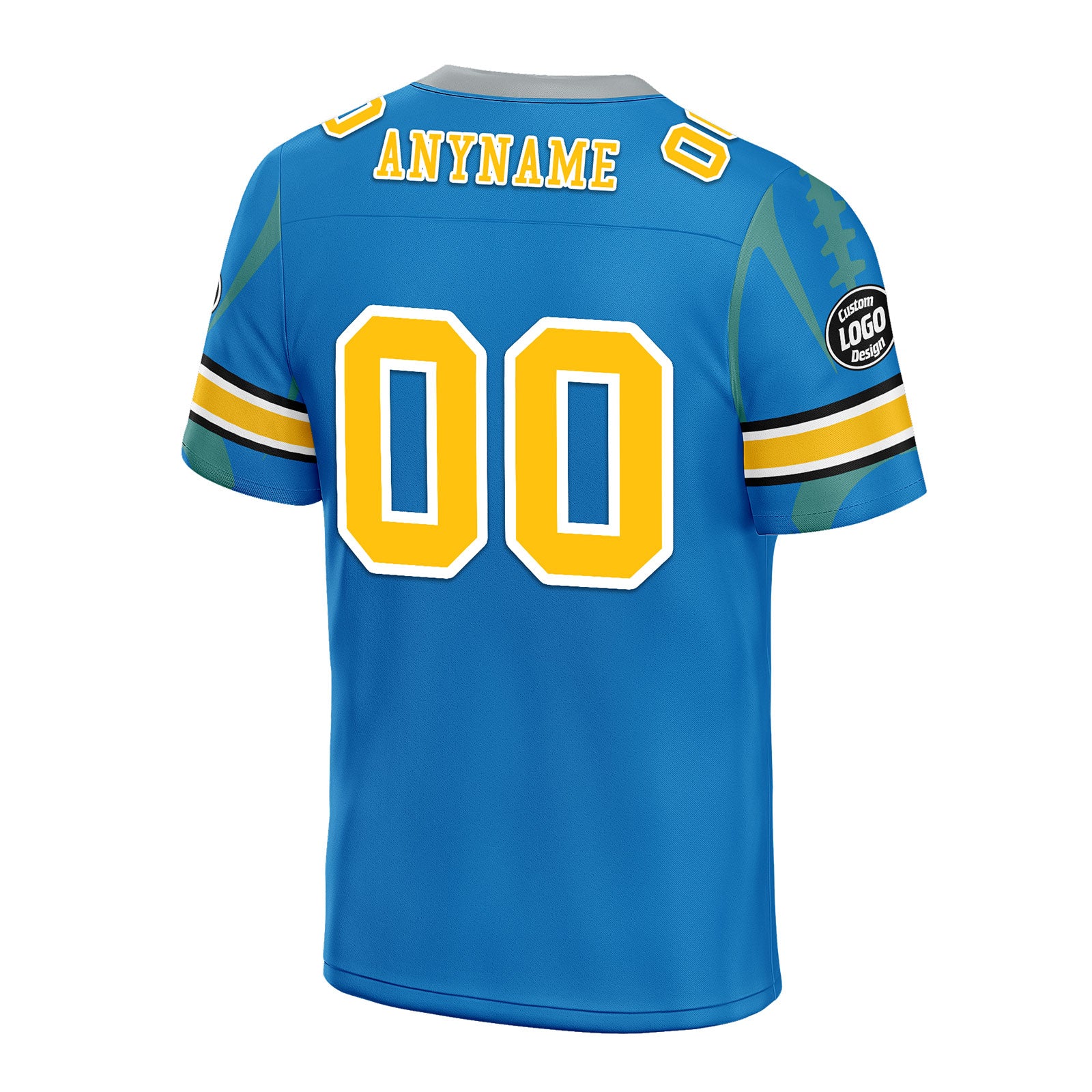 Custom Blue Los Angeles Personalized Authentic Football Jersey FBJ02 D025033 - Perfect for Game Day, Fan Events & Sports Enthusiasts