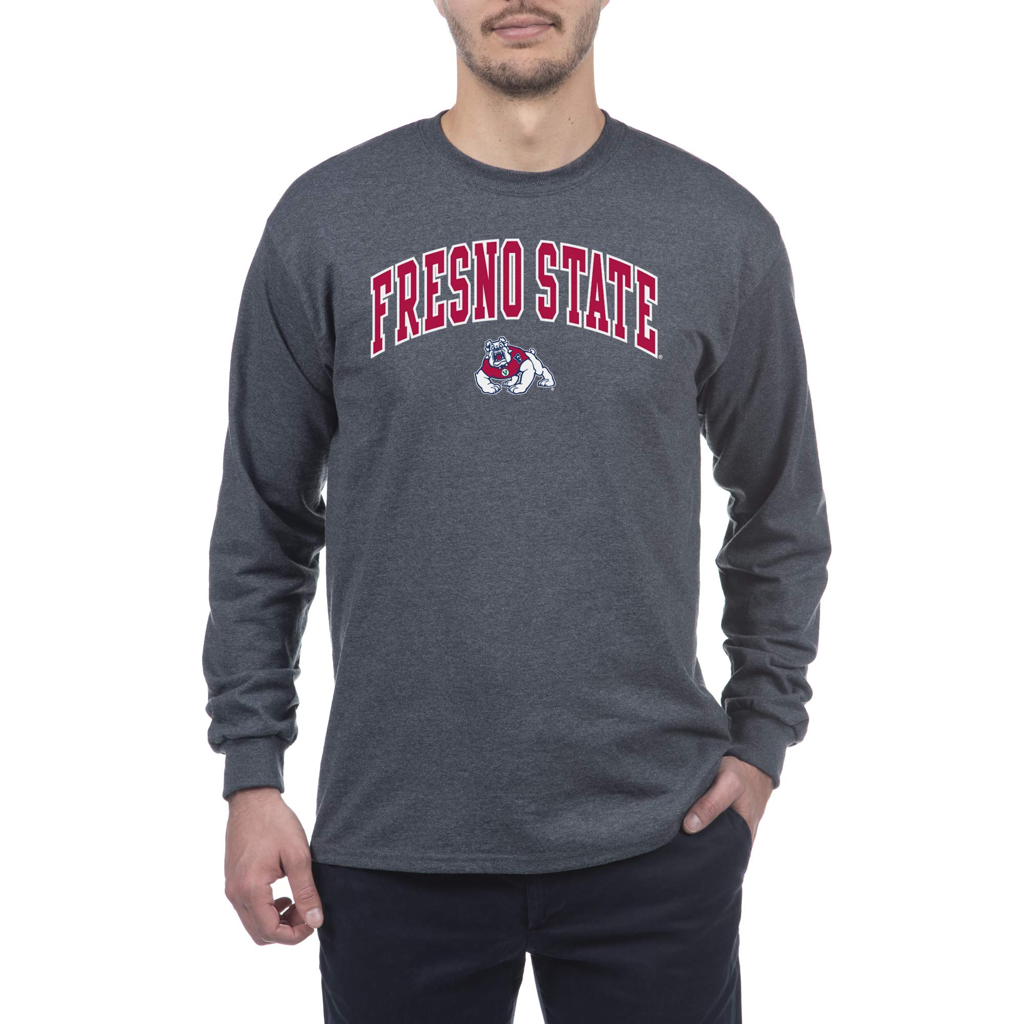 Elite Fan Shop Men's Arch Long Sleeve T-Shirt - Comfortable Cotton Crewneck Shirt for Casual Wear, Workout & Everyday Outfits