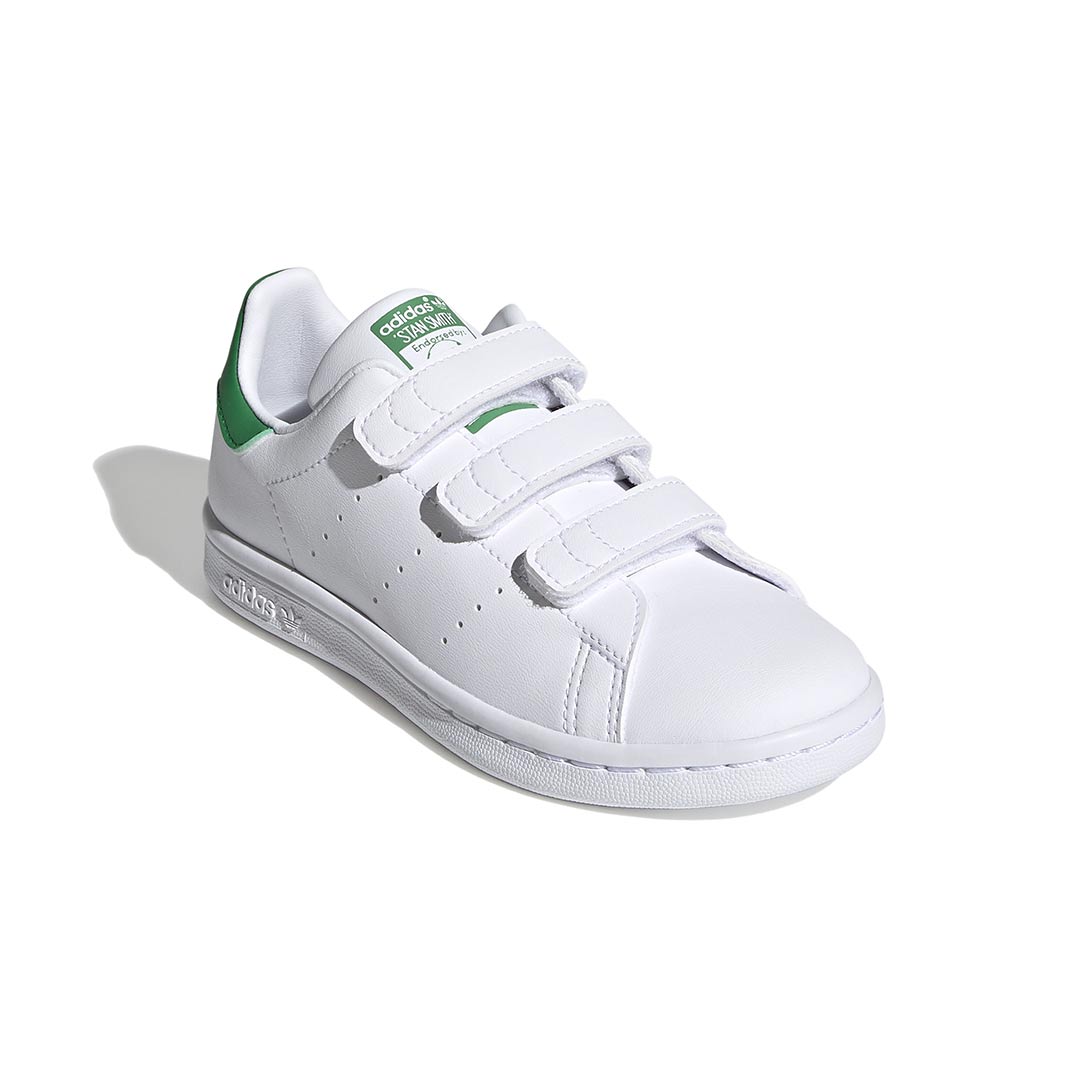 adidas Kids' (Preschool) Stan Smith Sneakers - FX7534 | Comfortable & Stylish White Tennis Shoes for Toddlers & Preschoolers - Perfect for School, Play & Everyday Wear
