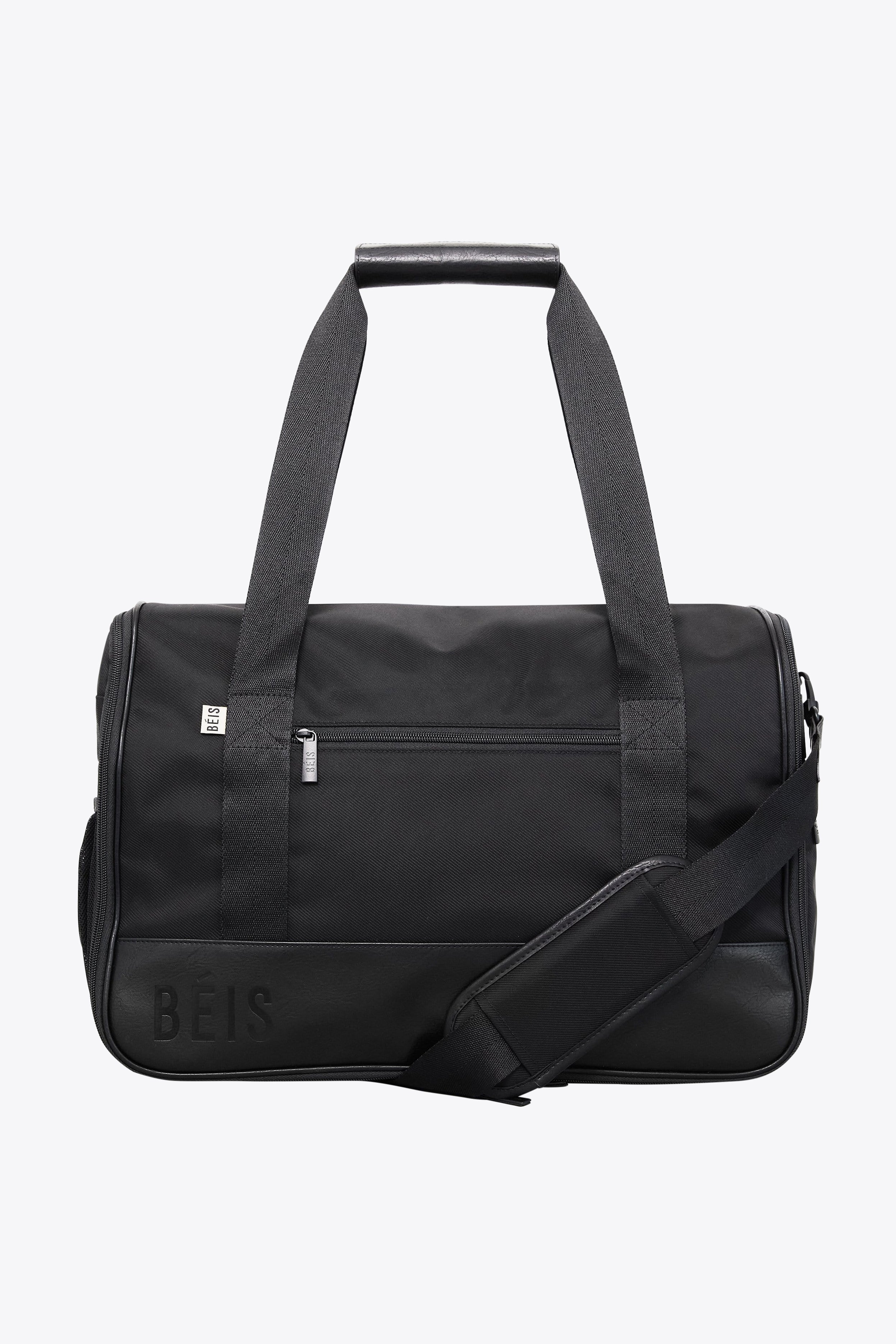 Premium Black Hanging Duffle Bag - Water-Resistant Travel Duffel with Multiple Pockets for Gym, Work, Weekend Getaways & Outdoor Adventures