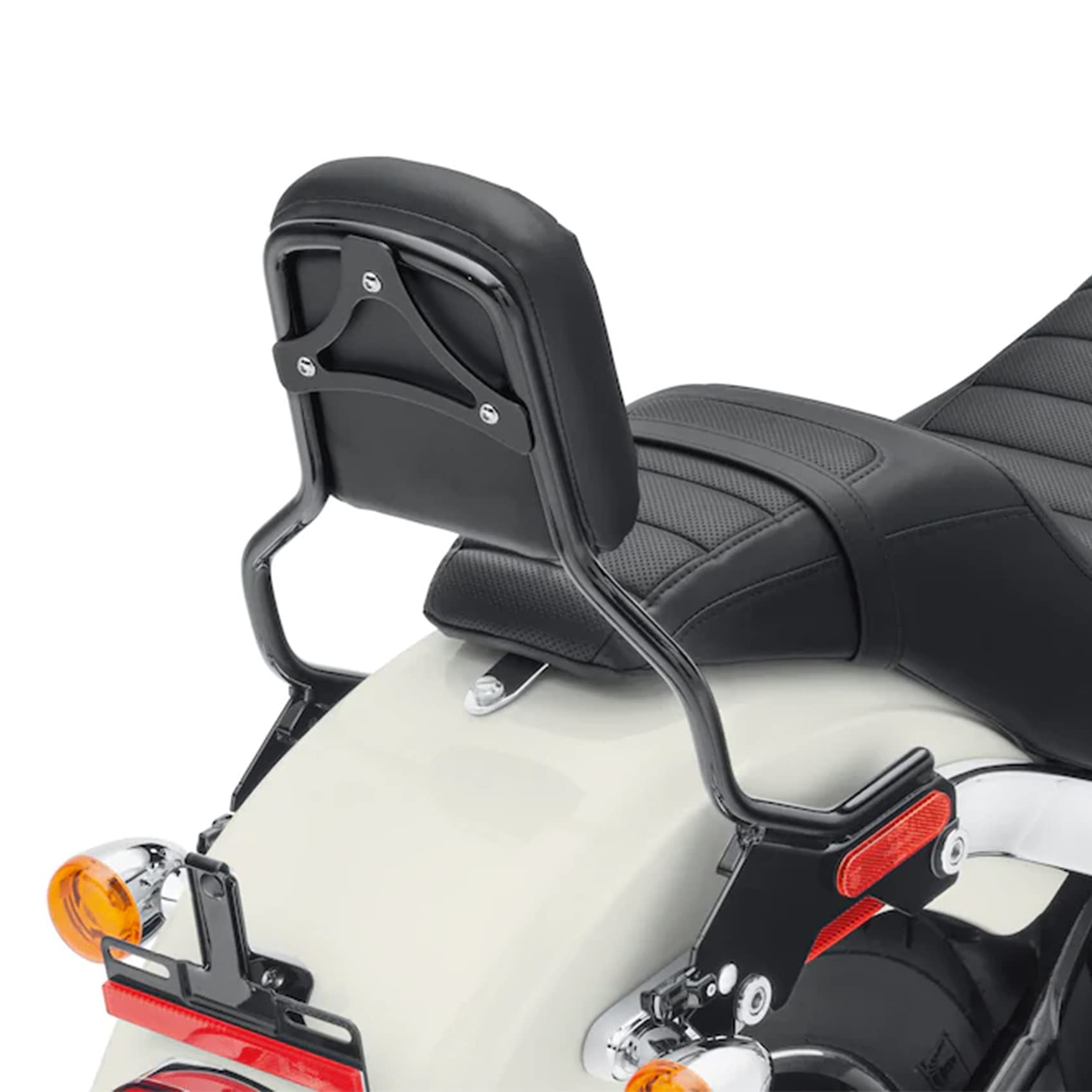 TCT-MOTORPARTS Upright Sissy Bar Backrest for Harley Sport Glide, Low Rider S, FXLR, FXLRS, FLSB (2018-2025) - Comfortable Rear Support for Long Rides & Passenger Safety