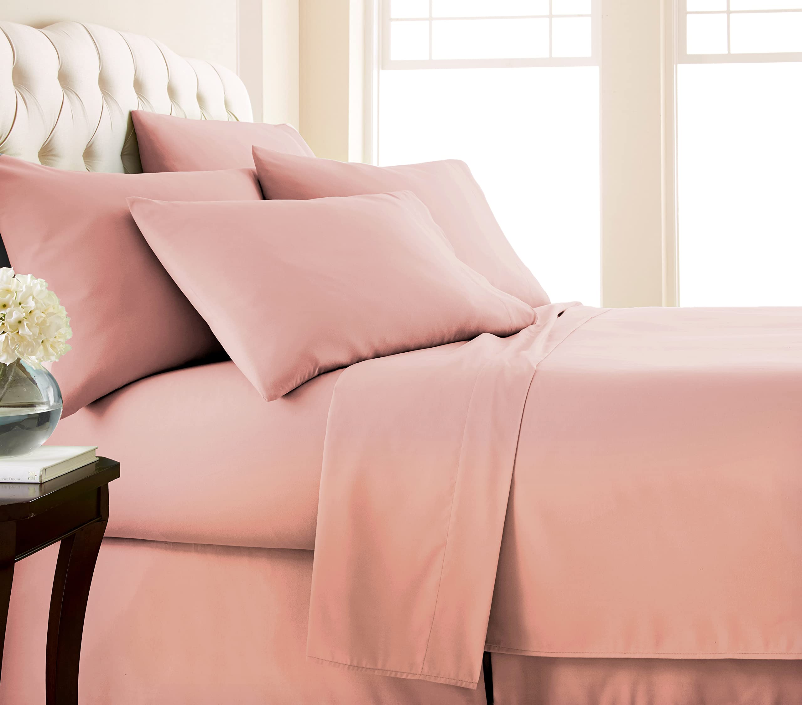 Luxury 6-Piece 100% Cotton Bed Sheet Set - Ultra Soft 800 Thread Count Hotel Quality Linens with 21