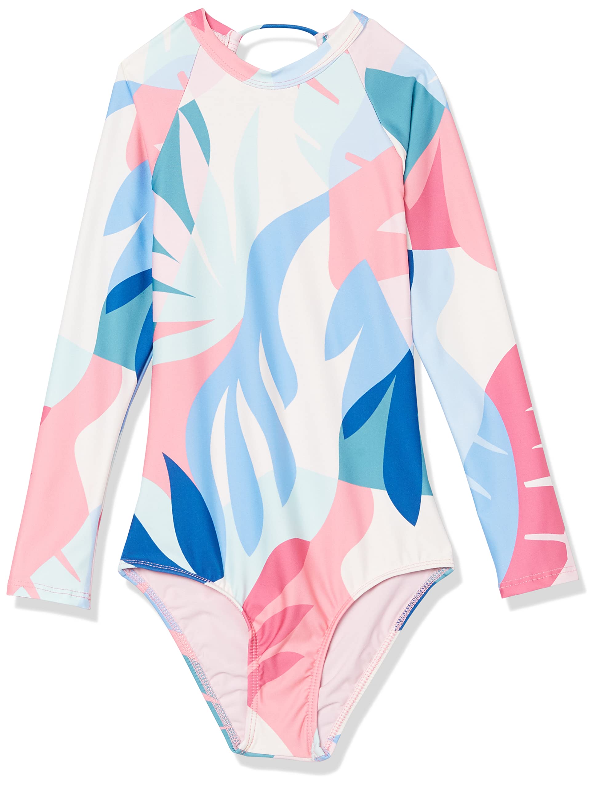 Splendid Women's Mosaic Palm Long Sleeve Rashsuit - UPF 50+ Sun Protection for Surfing, Swimming & Beach Activities