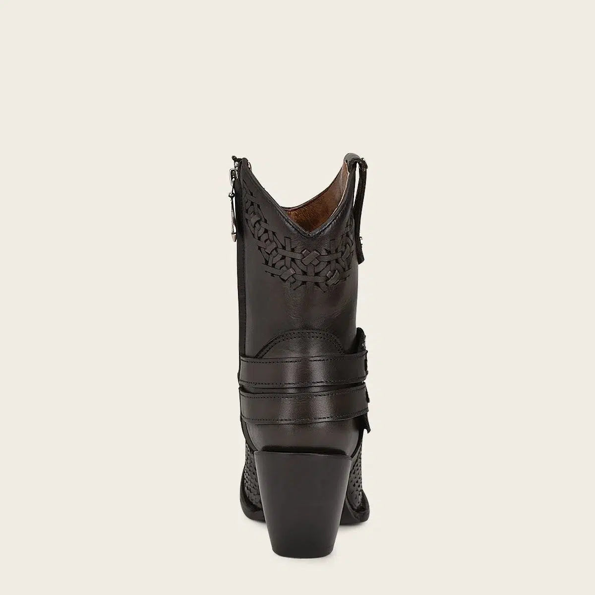 1Z42PH Women's Cuadra Black Python Skin Cowgirl Ankle Boots - Stylish Western Fashion for Parties, Rodeos & Everyday Wear