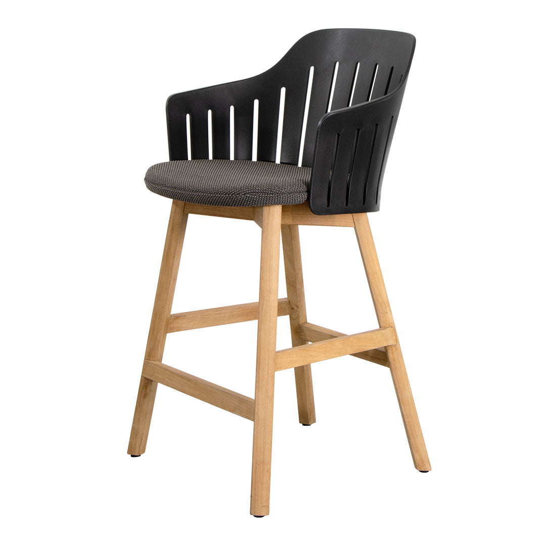 Premium Outdoor Counter Chair with Comfortable Seat Cushion & Durable Wood Base - Perfect for Patio, Deck, Poolside & Backyard Relaxation