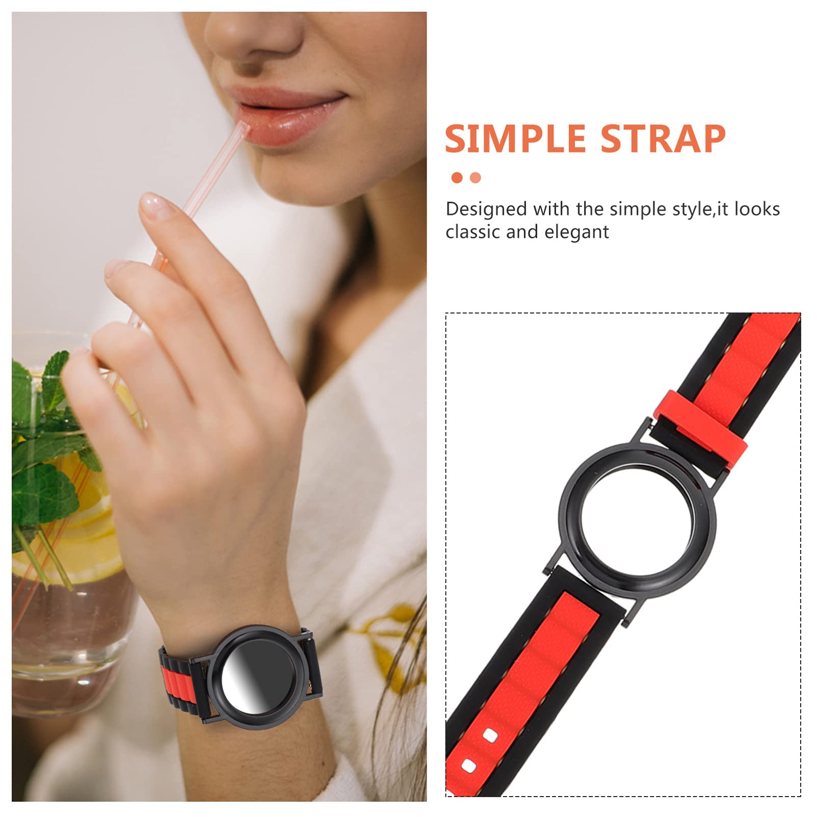 **CRAFTHROU Silicone Watch Band & Cover - Durable Strap Wristband for Smartwatches, Fitness Tracking, Sports & Everyday Use**
