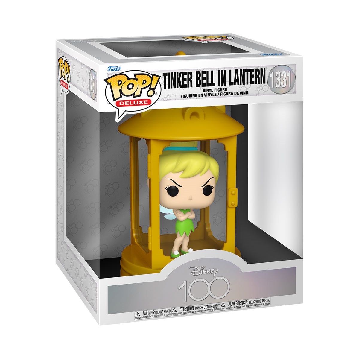 Disney 100 Peter Pan Tinker Bell in Lantern Deluxe Funko Pop! Vinyl Figure #1331 - Collectible Toy for Disney Fans, Home Decor & Gift Idea