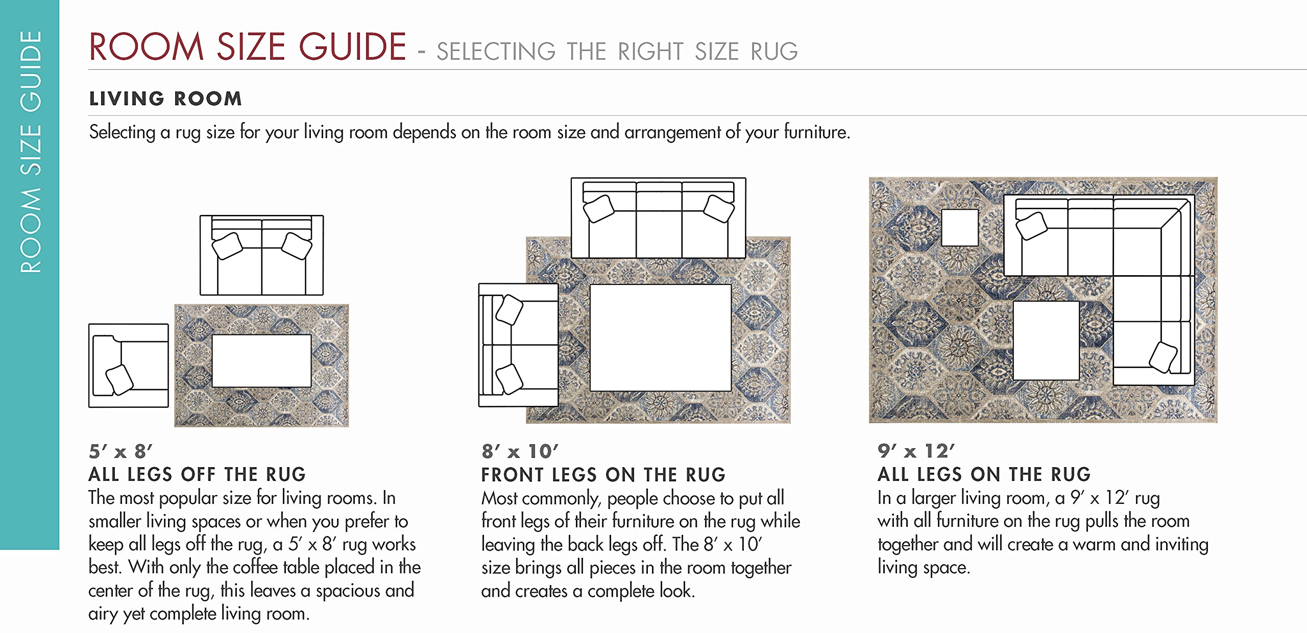 KAS Rugs 5' x 7' Slate Area Rug - Soft Modern Non-Slip Living Room Rug for Home Decor, Bedroom, Office | Durable & Easy to Clean