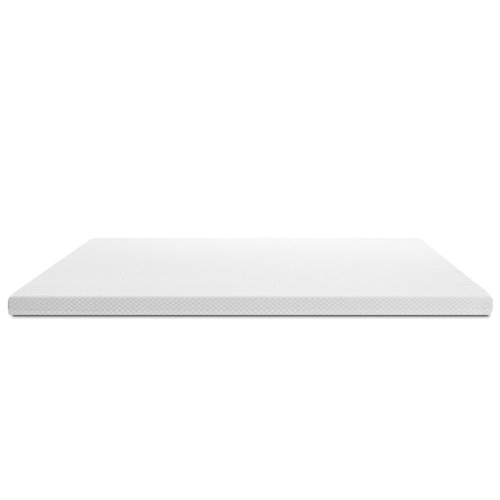 Giselle 8cm Memory Foam Mattress Topper for Double Bed - Cooling Gel Infused Pressure Relief & Back Pain Support - Perfect for Guest Rooms, Dormitories & Home Comfort Enhancement