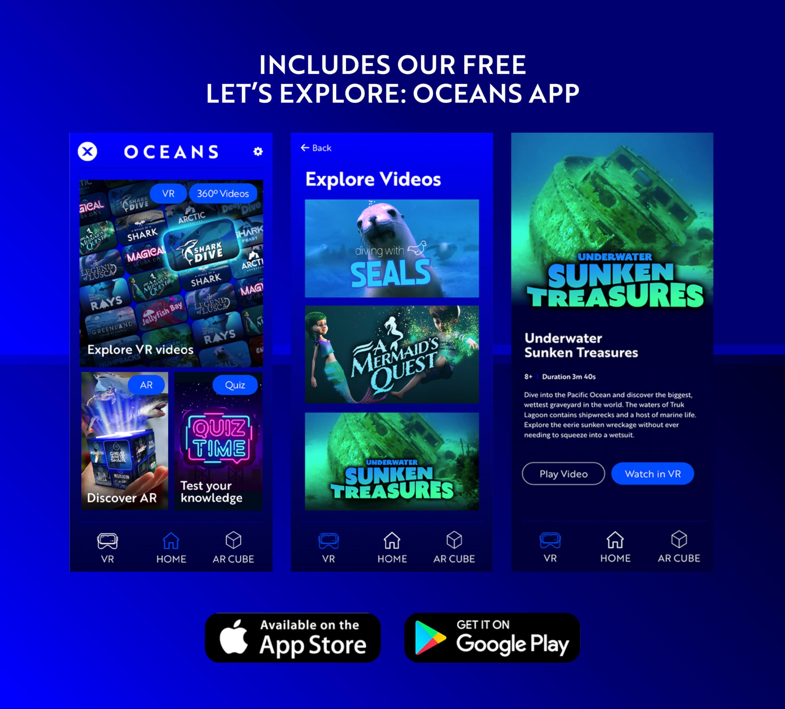 Kids VR Headset - STEM Educational Toy & Virtual Reality Adventure Gift for Children | Family-Friendly VR Goggles Compatible with Smartphones | Explore Oceans, Space & More - Perfect for Learning, Play & Family Bonding