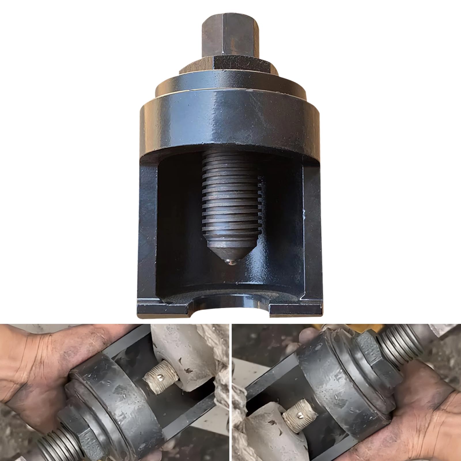 Heavy Duty Universal Truck Ball Joint Separator - 36mm Forks Ball Joint Puller Tool for Most Trucks, Semi-Trucks & Buses | One-Piece Molding with Top Bead Design | Ideal for Auto Repair Shops & DIY Mechanics