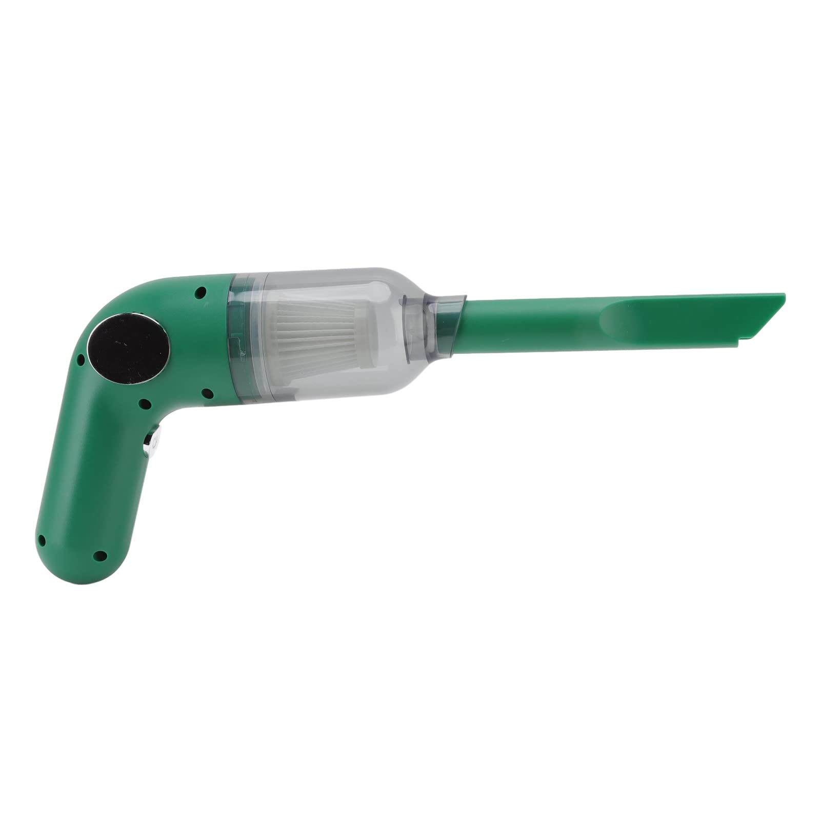 **50W Cordless Handheld Vacuum Cleaner for Car - USB Rechargeable Portable Dust Catcher, Dark Green | Perfect for Car Detailing, Home Cleaning & Pet Hair Removal**
