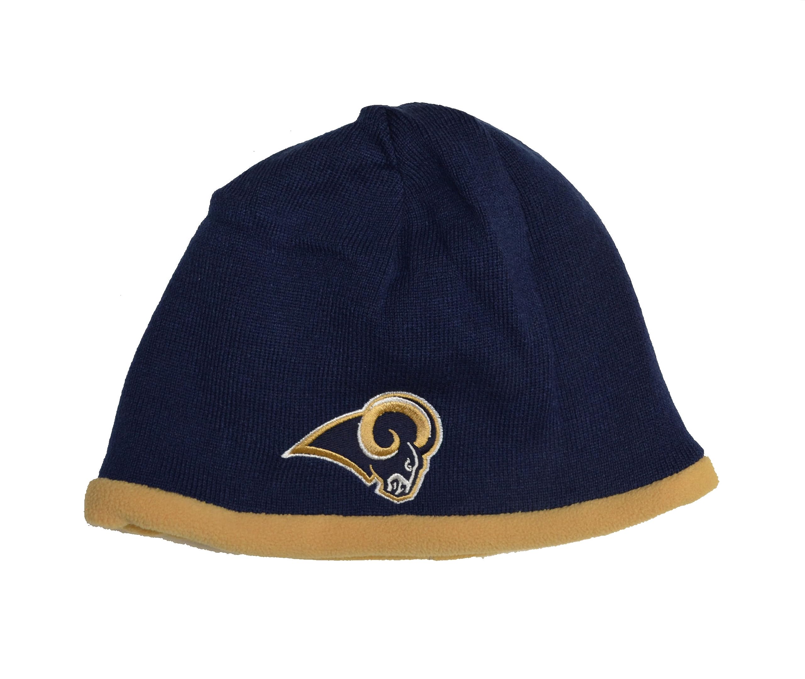 Reebok NFL Reversible Knit Beanie Hat - Team Logo Skull Cap for Men & Women - Perfect for Football Games, Winter Sports & Outdoor Activities