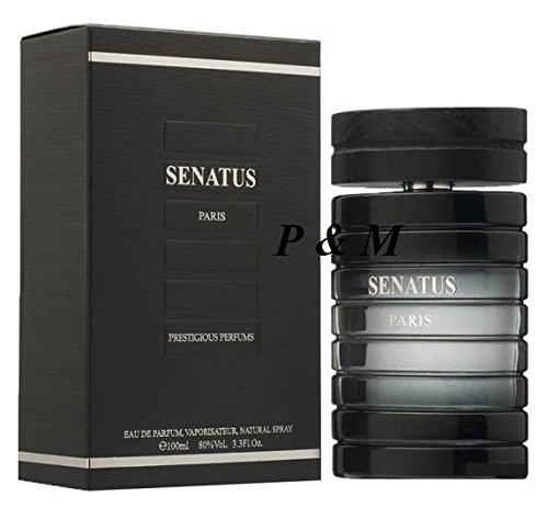 Luxury SENATUS Cologne for Men by Prestigious Parfums - 3.3 oz / 100ml Eau de Parfum Spray | Premium Long-Lasting Fragrance for Date Night, Office & Special Occasions