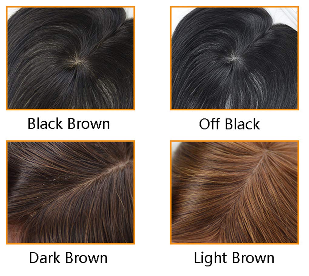 Clip-In Human Hair Toppers for Women with Thinning Hair - 14