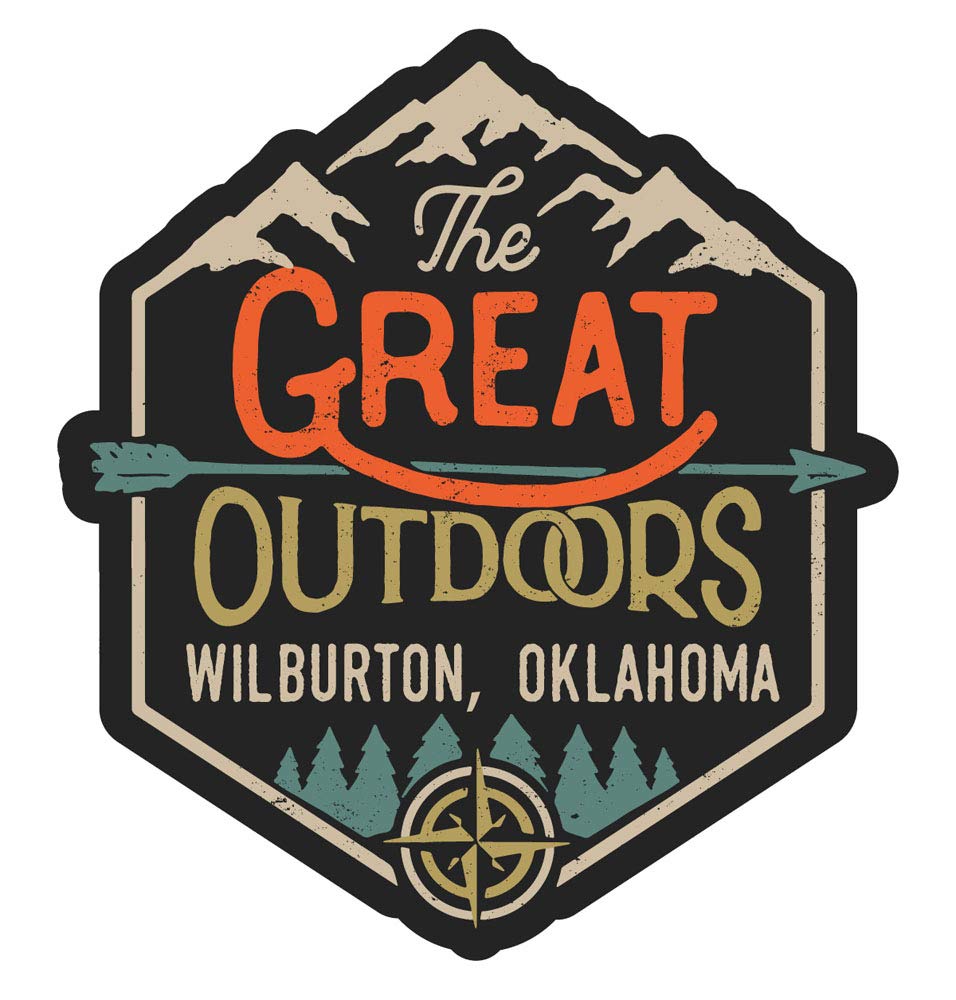 Wilburton Oklahoma The Great Outdoors Design 4-Inch Fridge Magnet - Perfect for Travel Souvenirs, Home Decor & Office Organization