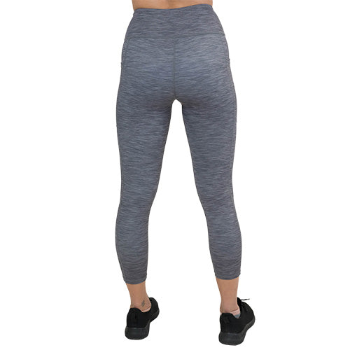 Premium Heather Grey Leggings for Women - High Waisted Yoga Pants with Pockets - Soft & Stretchy Workout Leggings for Running, Gym, Lounge & Everyday Wear