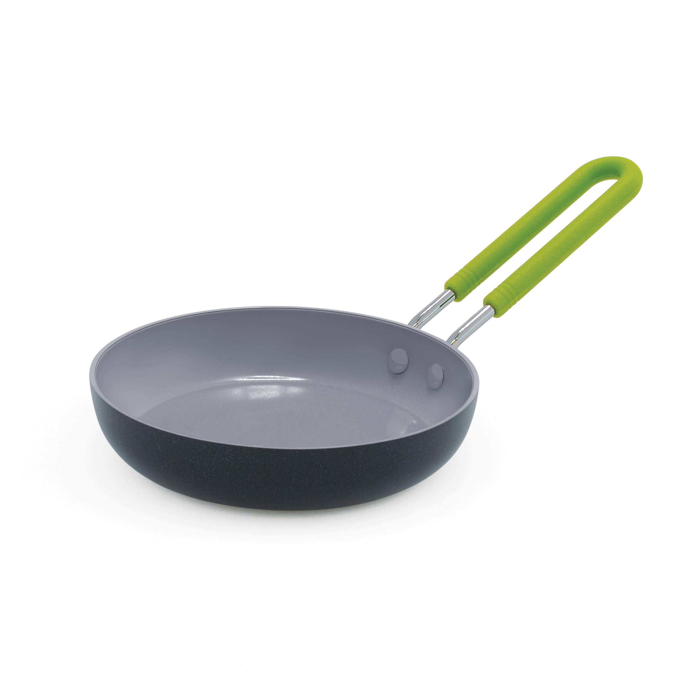 GreenPan Mini 5-Inch Ceramic Nonstick Egg Pan - PFAS-Free, Dishwasher Safe & Stay Cool Handle - Perfect for Cooking Eggs, Omelets & Pancakes - Healthy Non-Toxic Frying Pan for Small Kitchen & RV Use