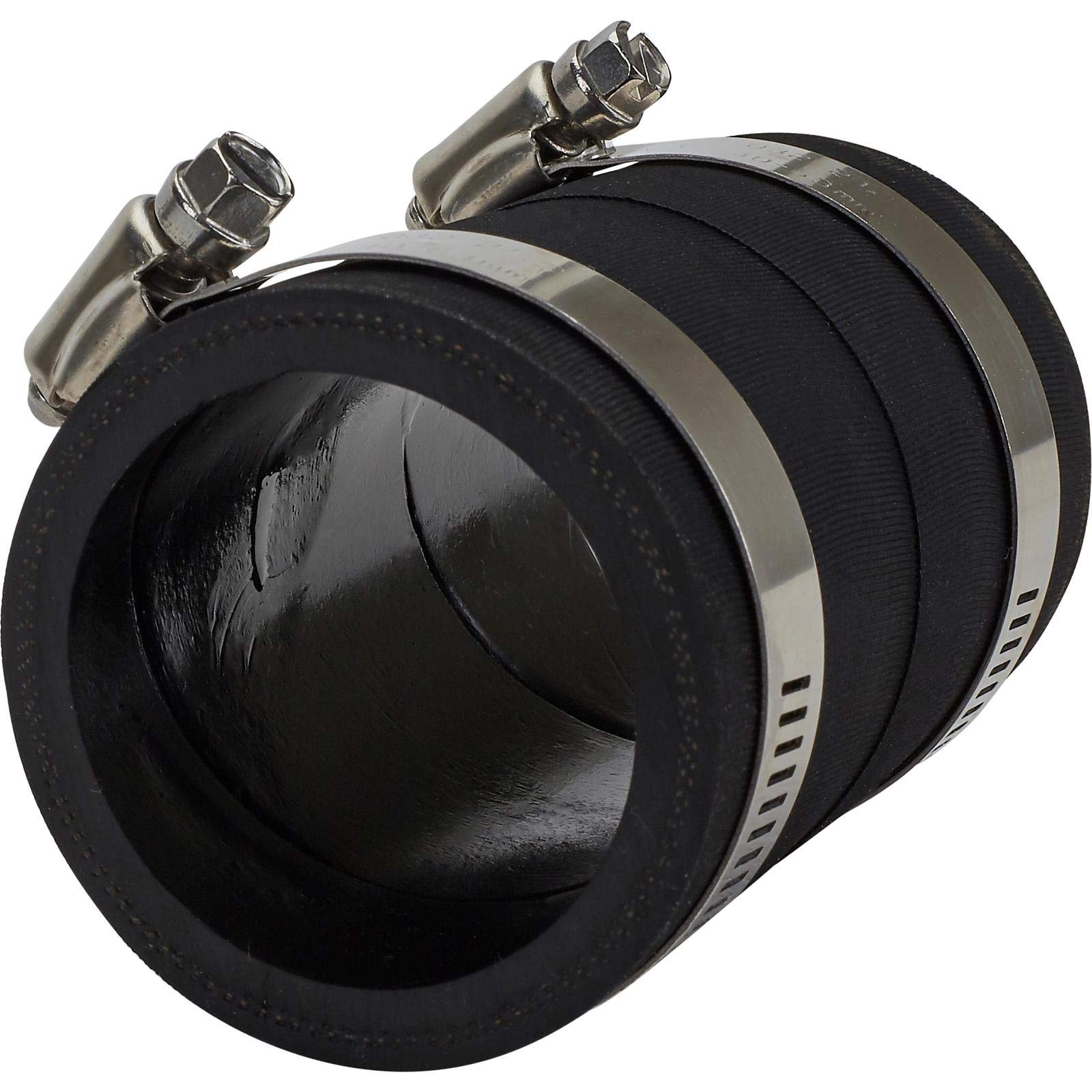 Speedway Motors 2 Inch ID Fuel Filler Hose Kit - 4 Inch Length with 2 Hose Clamps - Heavy Duty Replacement Hose for Gasoline & Diesel Vehicles - Perfect for Fuel Tank Assembly & Automotive Repair