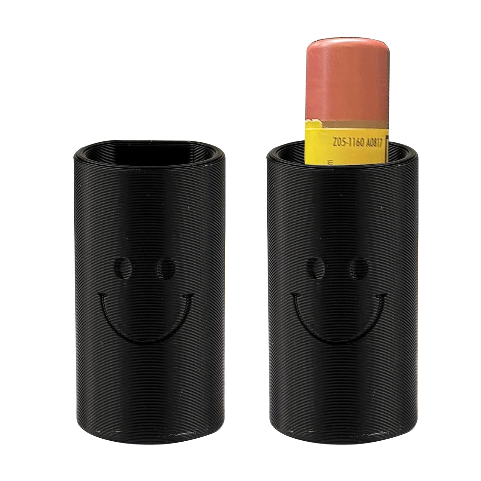 Car Chapstick Holder - 2 Pack Black Lip Balm Organizer for Women | Essential Interior Car Accessories for Travel, Commute & Daily Use