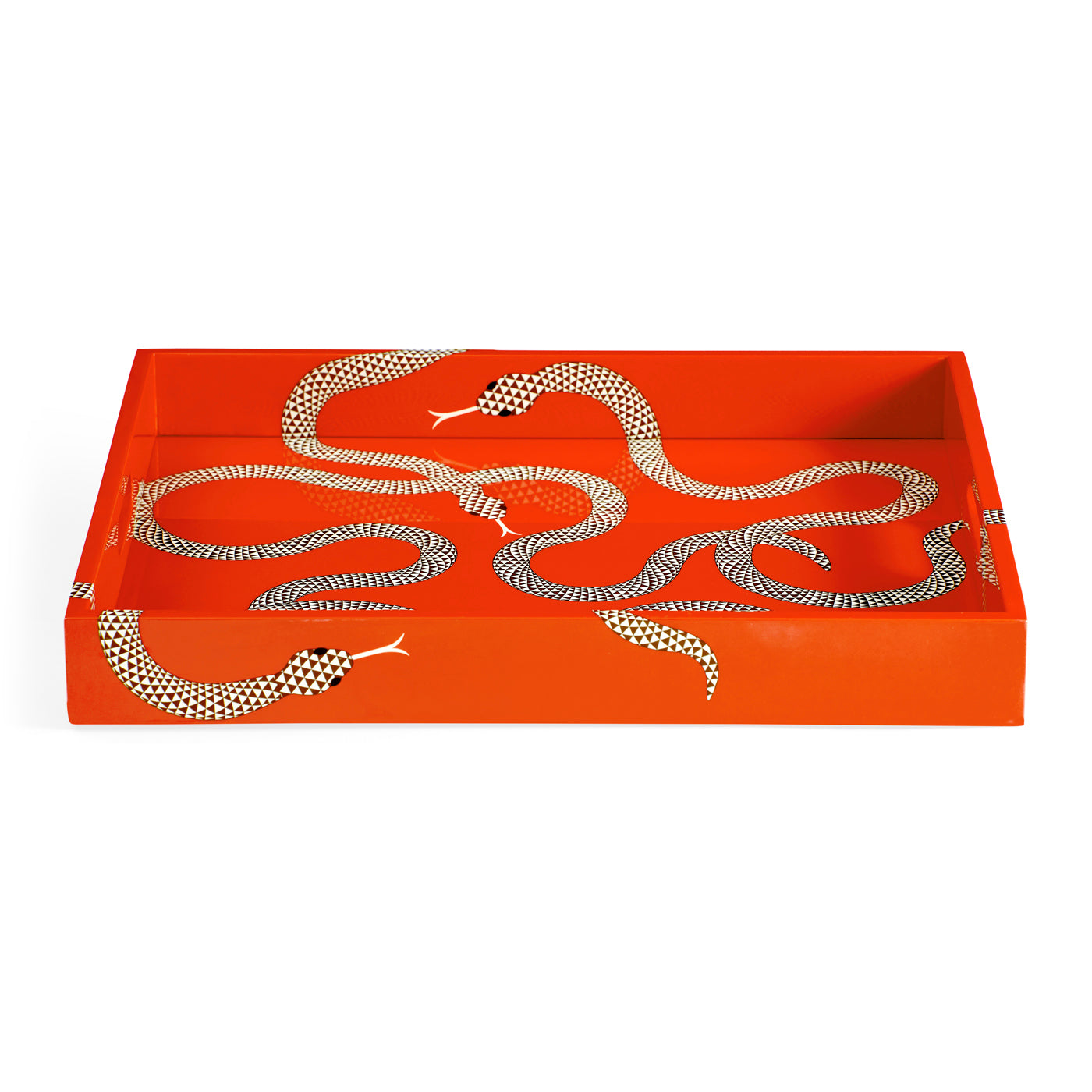 Elegant Eden Lacquer Tray - Handcrafted Decorative Serving Tray for Jewelry, Perfume & Home Decor | Perfect for Vanity, Coffee Table & Gift Giving