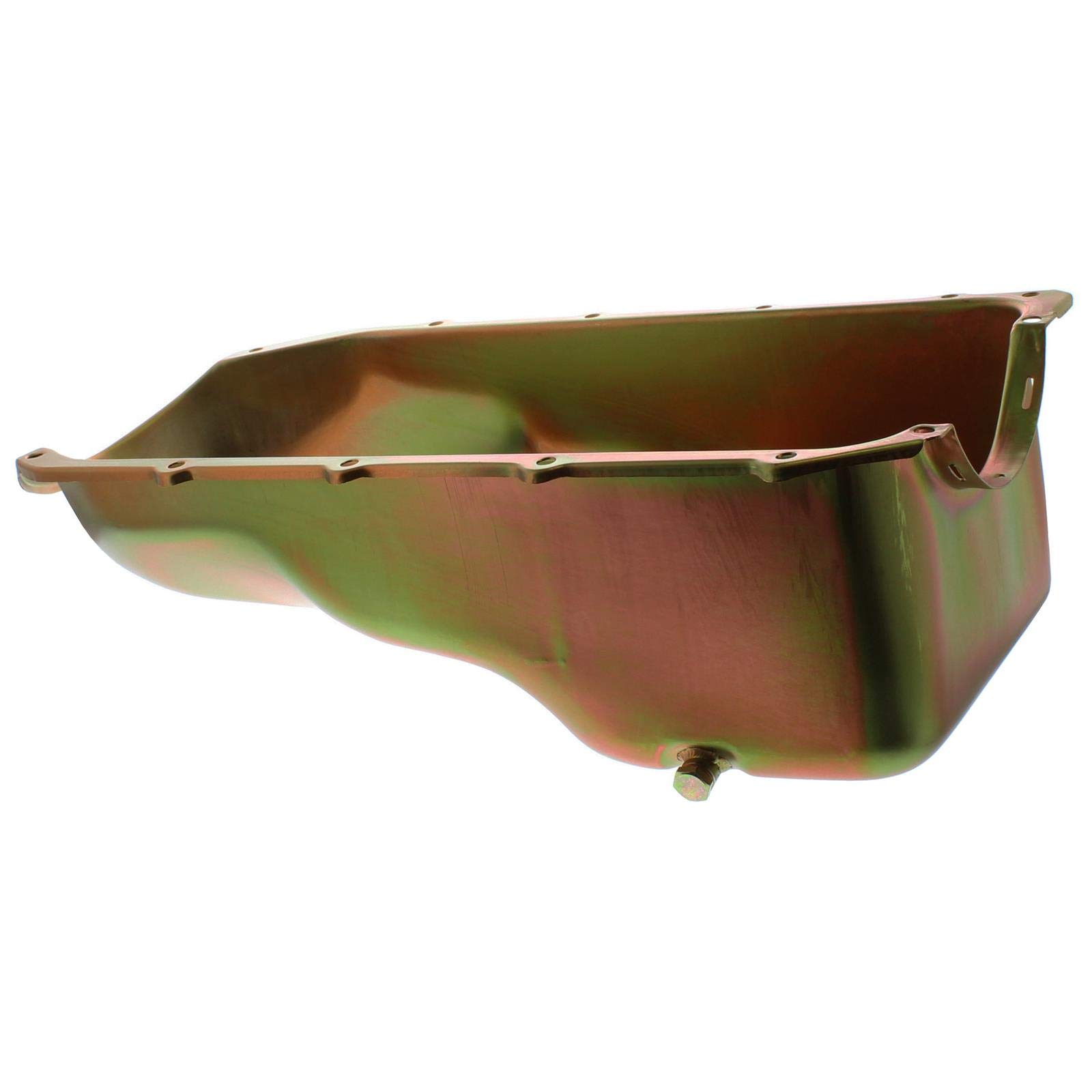 Milodon 30770 4 Quart Stock Replacement Oil Pan - High Performance Engine Oil Pan for Chevy, Ford, Dodge - Perfect for Street Rods, Muscle Cars & Classic Car Restoration