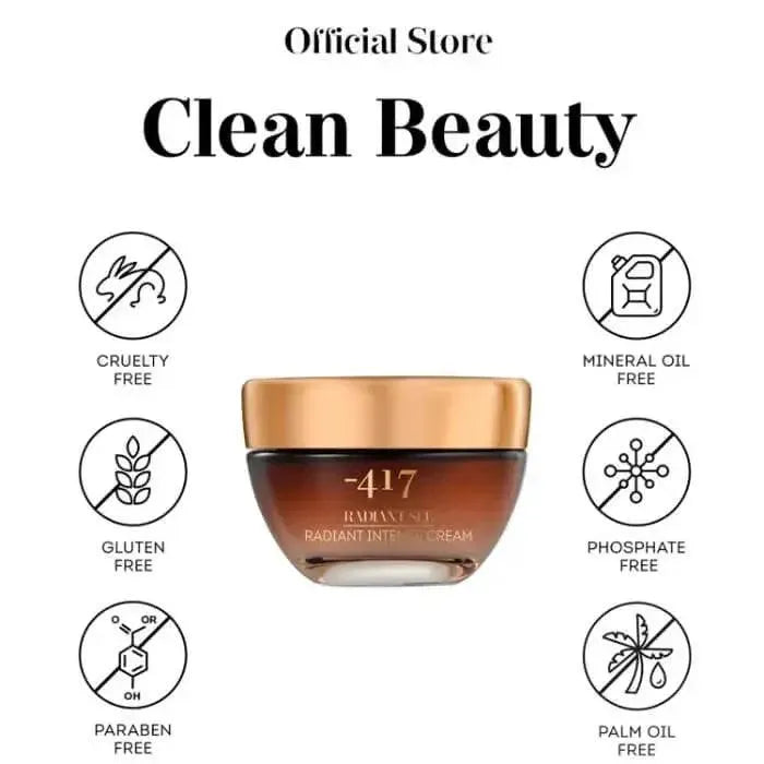 Minus 417 Radiant Intense Cream - Brightening & Hydrating Face Moisturizer for Glowing Skin | Perfect for Day & Night Skincare Routine
