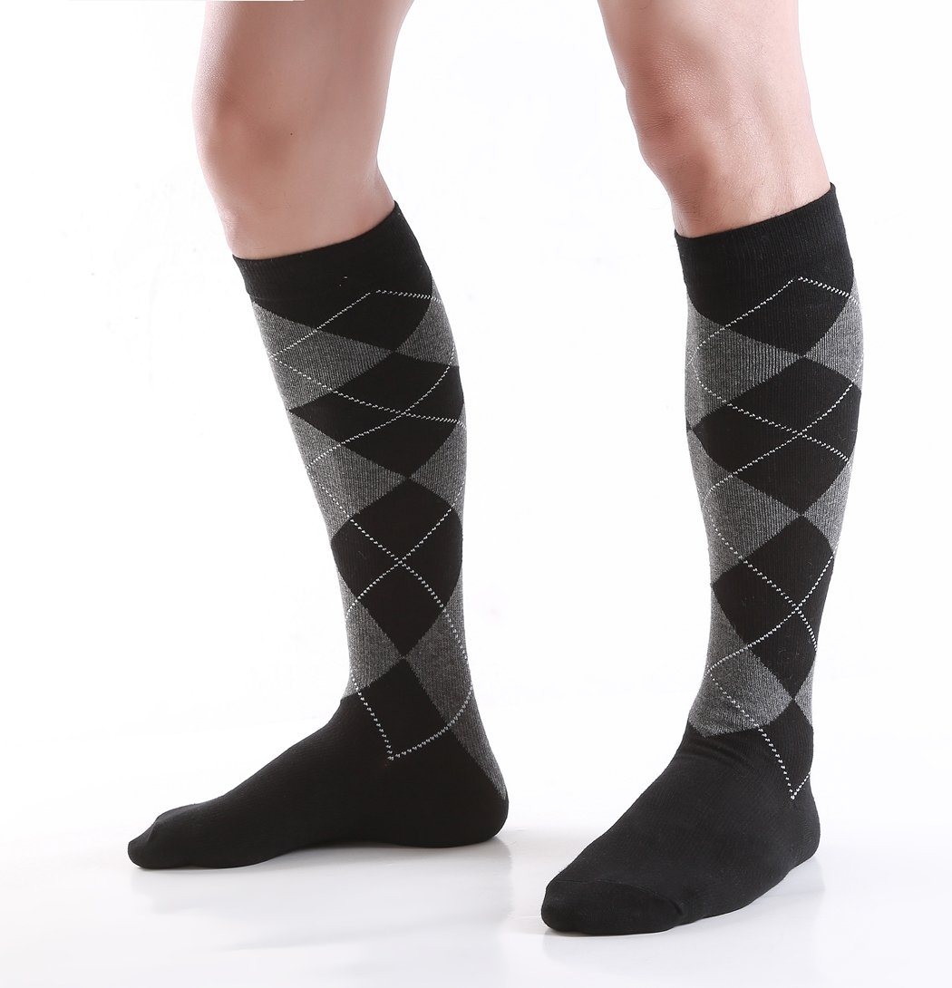 6 Pairs Women's Graduated Compression Socks 8-15mmHg - Improve Circulation for Travel, Work & Recovery