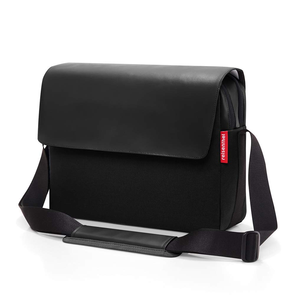 Reisenthel Courierbag 2 Slim Messenger Bag - Waterproof Canvas Laptop Bag with Padded Pockets for Phone & 15