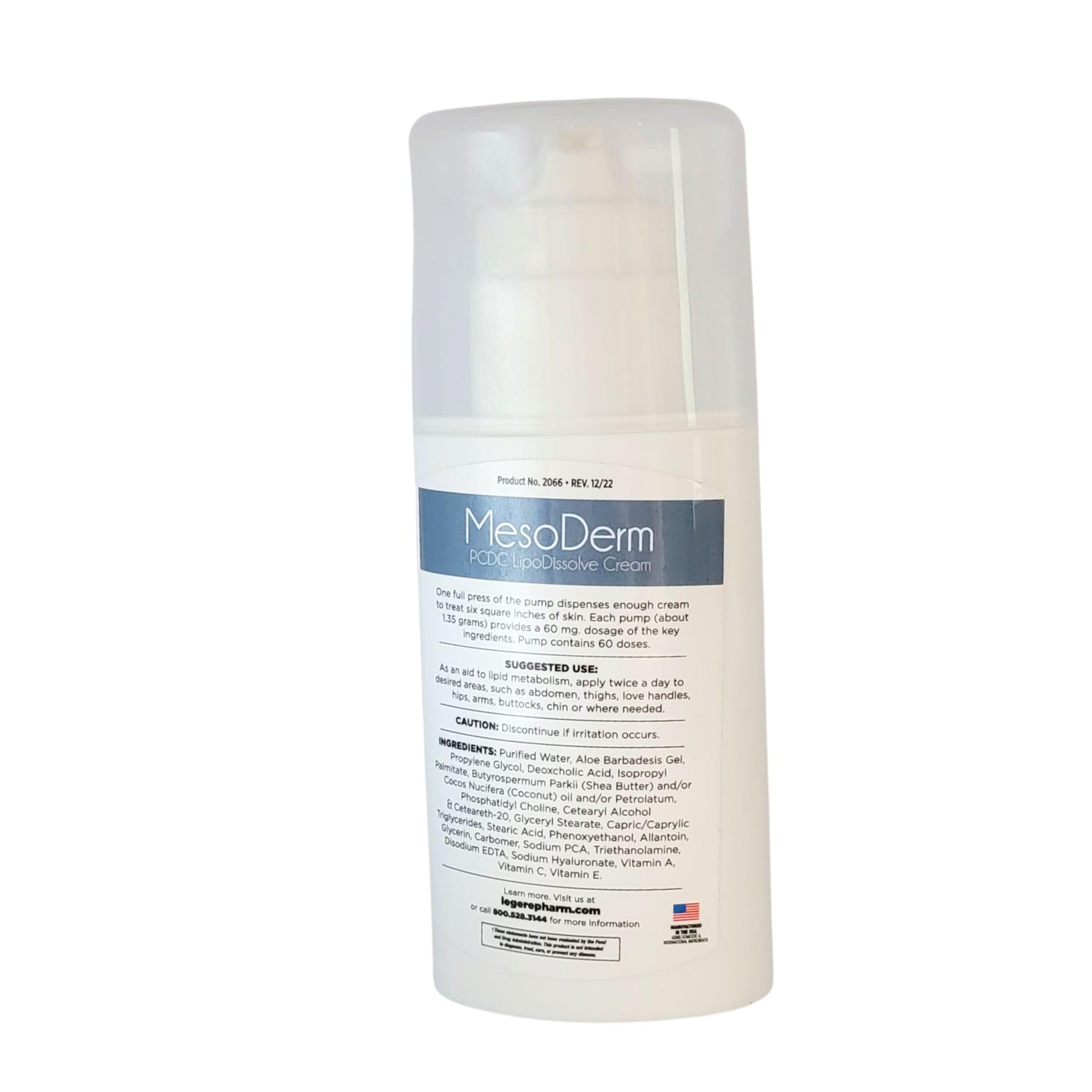 MESODERM CREAM - Anti-Cellulite Treatment Cream for Thighs & Buttocks | Skin Tightening & Firming | Legere Pharmaceuticals | Perfect for Post-Pregnancy & Weight Loss Body Care