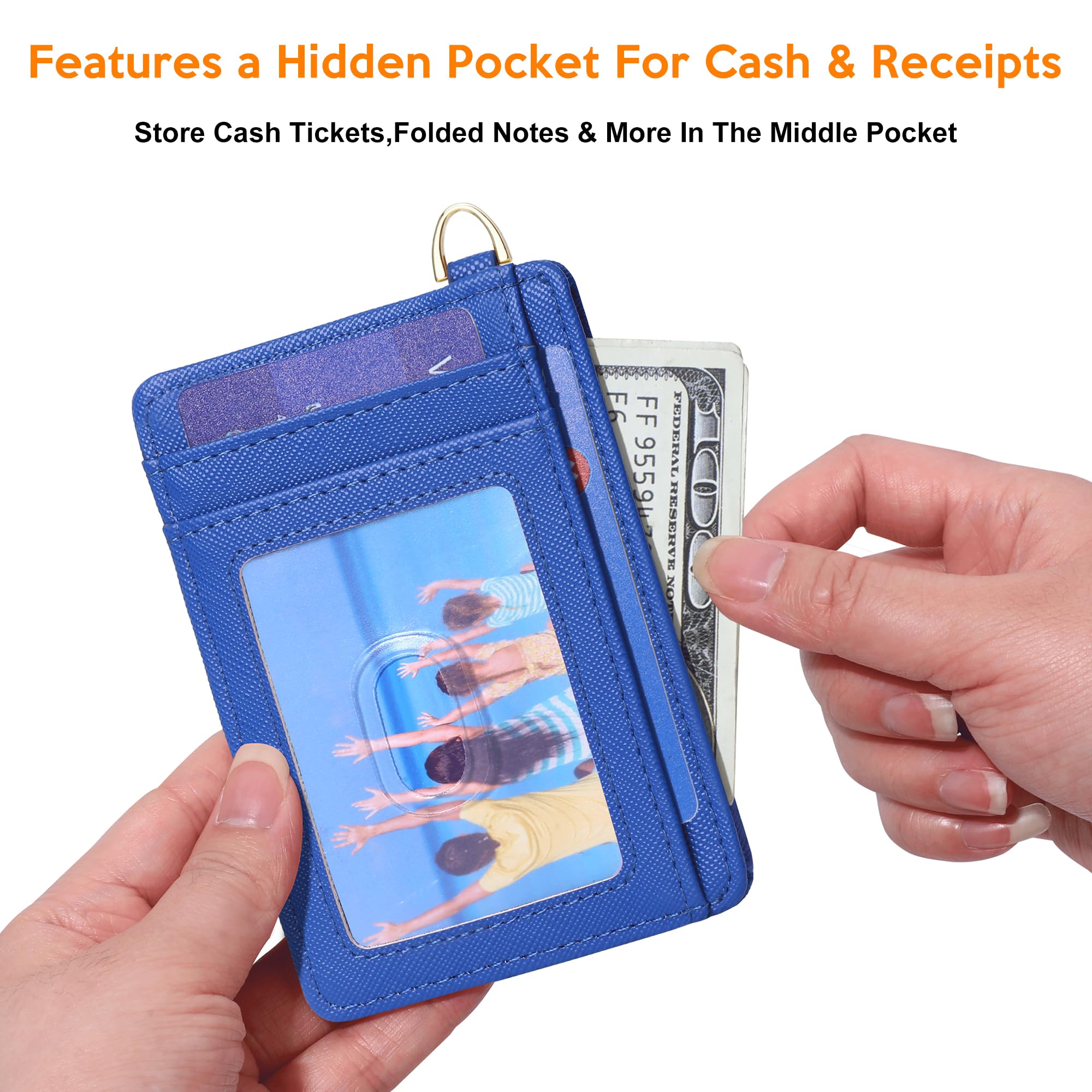 Slim RFID Blocking Credit Card Holder - Minimalist Front Pocket Wallet with ID Window for Men & Women | Compact Card Case for Everyday Use, Travel & Business