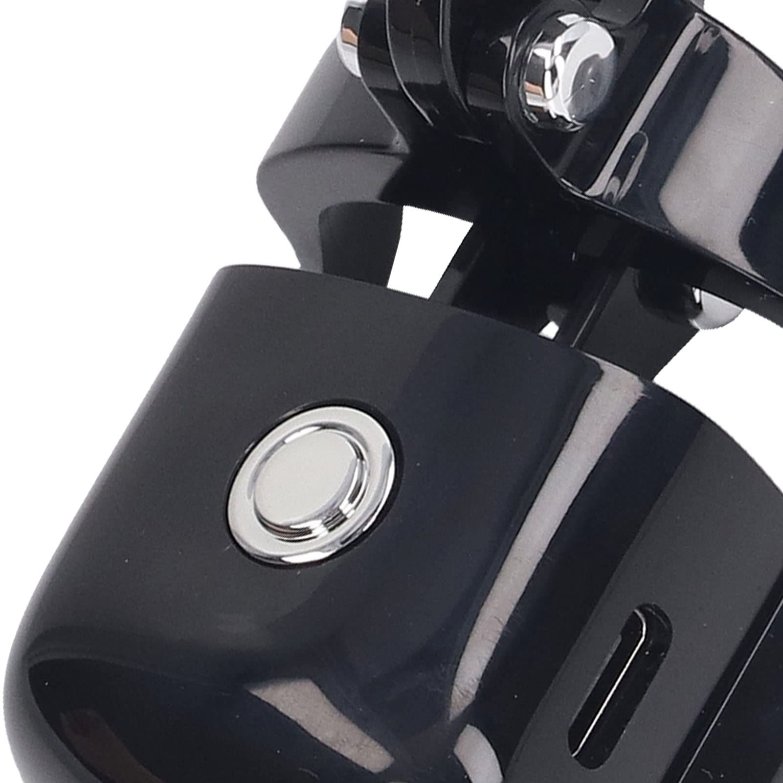 Heated Eyelash Curler with USB-C Charging - 3 Adjustable Temperature Settings, 230mAh Battery - Perfect for Home Makeup & Travel (Black) | Salon-Quality Lash Curling for Day & Night Looks