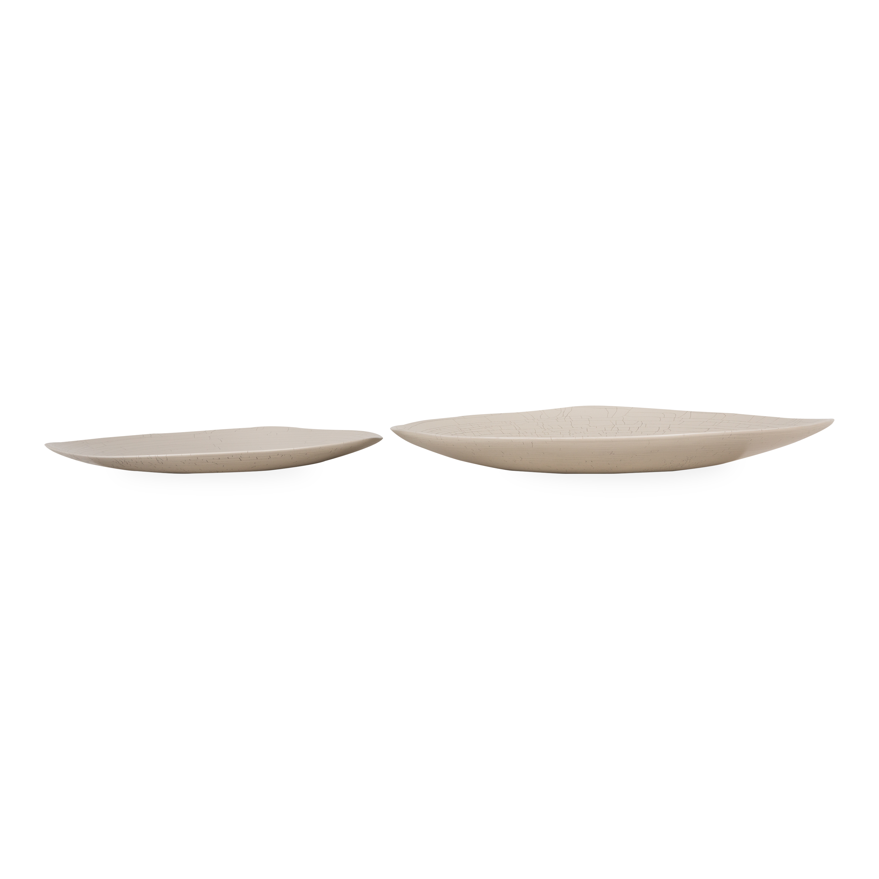 Elegant Crackle Triangolo Platter - Modern Ceramic Serving Dish for Appetizers, Cheese & Charcuterie - Perfect for Dinner Parties, Entertaining & Home Decor