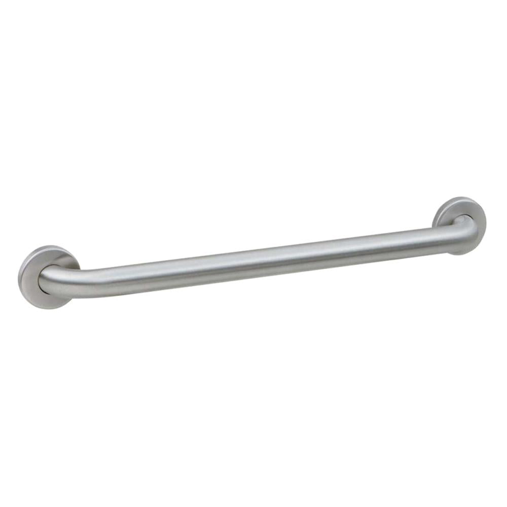 Bobrick B5806 ADA Compliant Grab Bar with Snap Flange - Satin Stainless Steel - Bathroom Safety Handrail for Showers & Toilets - Ideal for Elderly & Disabled Accessibility