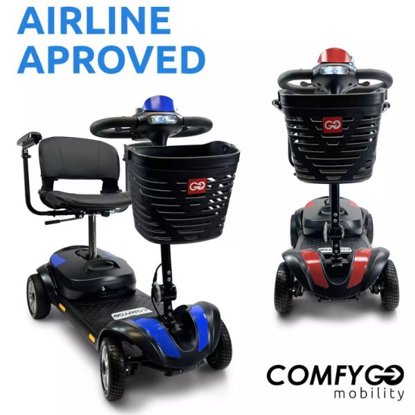 ComfyGo Z4 Lightweight Portable Mobility Scooter for Adults - Foldable Electric Scooter for Seniors & Disabled - Perfect for Travel, Shopping & Outdoor Activities