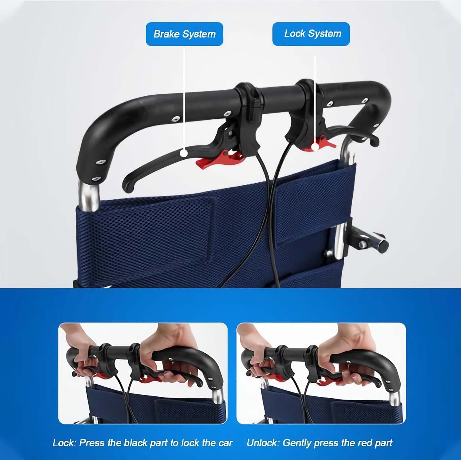 Lightweight Folding Wheelchair for Adults - Compact Aluminum Self-Propelled Travel Wheelchair with Carry Bag | Portable Mobility Aid for Home, Travel & Daily Use