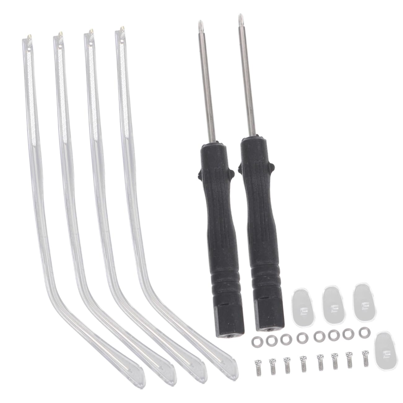 GLEAVI 10-Pack Universal Metal Glasses Temple Replacement Arms - Durable Sunglass & Eyeglass Repair Parts for Men & Women - Perfect for Broken Frames, DIY Fixes, and Eyewear Accessories