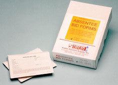 2-Part Absentee Bid Forms - 500/Pack | Perfect for Auctions, Fundraisers & Silent Bidding Events