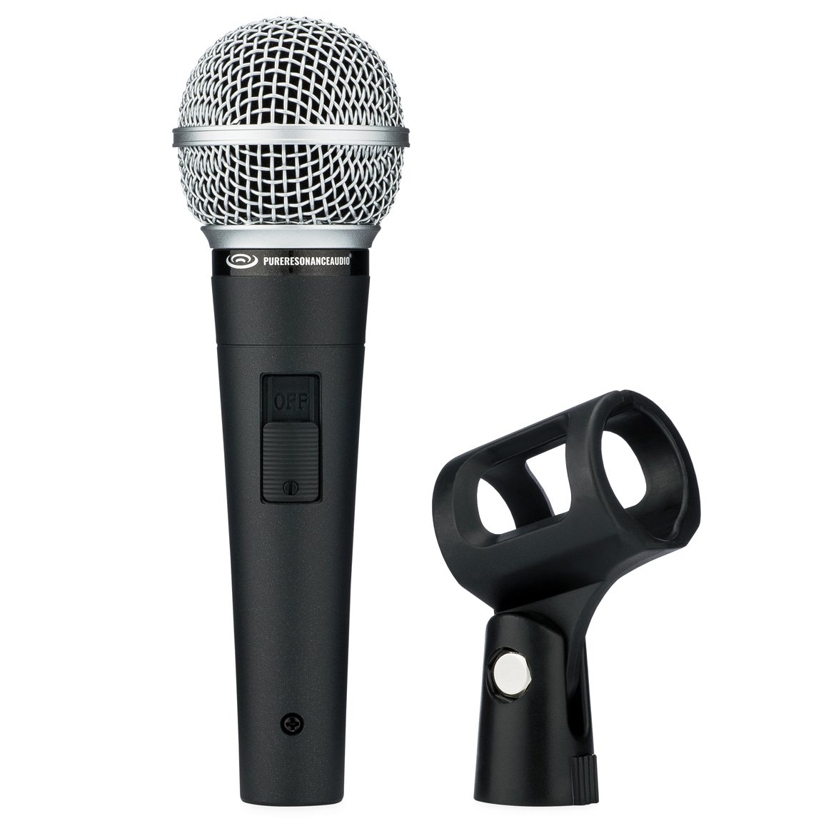 Pure Resonance Audio UC1S Professional Dynamic Vocal Microphone with On/Off Switch - Perfect for Podcasting, Live Streaming & Studio Recording