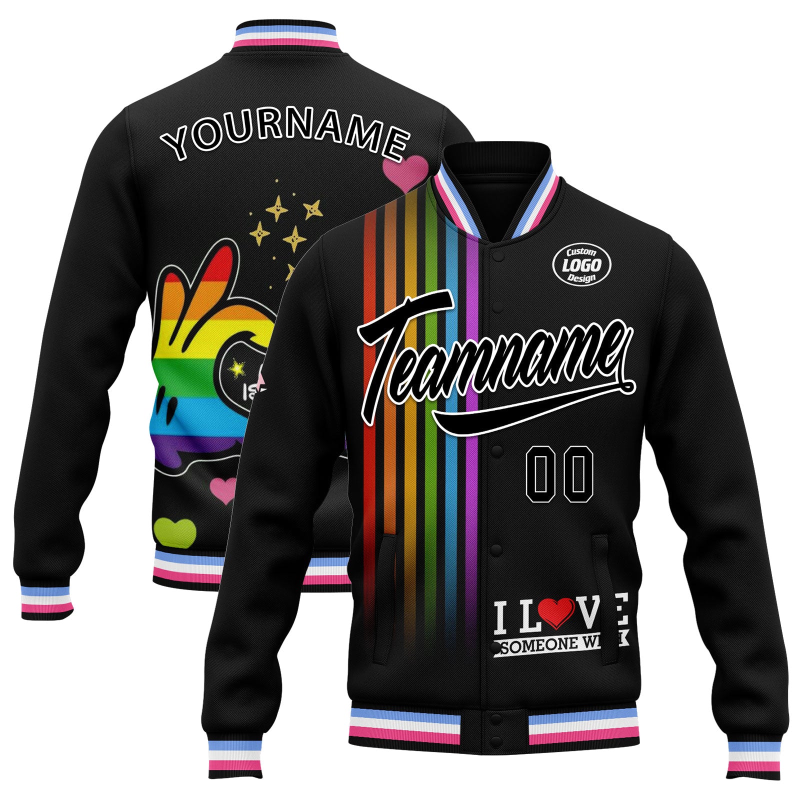 Custom Personalized Bomber Jacket with Full Snap Closure - Varsity Letterman Style Jacket FZ005 D025003 12 - Perfect for School Sports, Casual Wear & Gift Giving