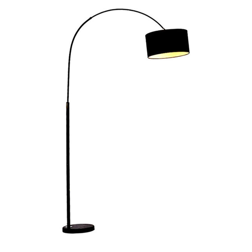 ZCYXQR Mid Century Modern Floor Lamp with Hanging Shade - Tall Pole Standing Light for Bedroom, Living Room & Office - Adjustable Height Black Floor Lamp - Perfect for Reading Nook, Home Decor & Workspace Lighting