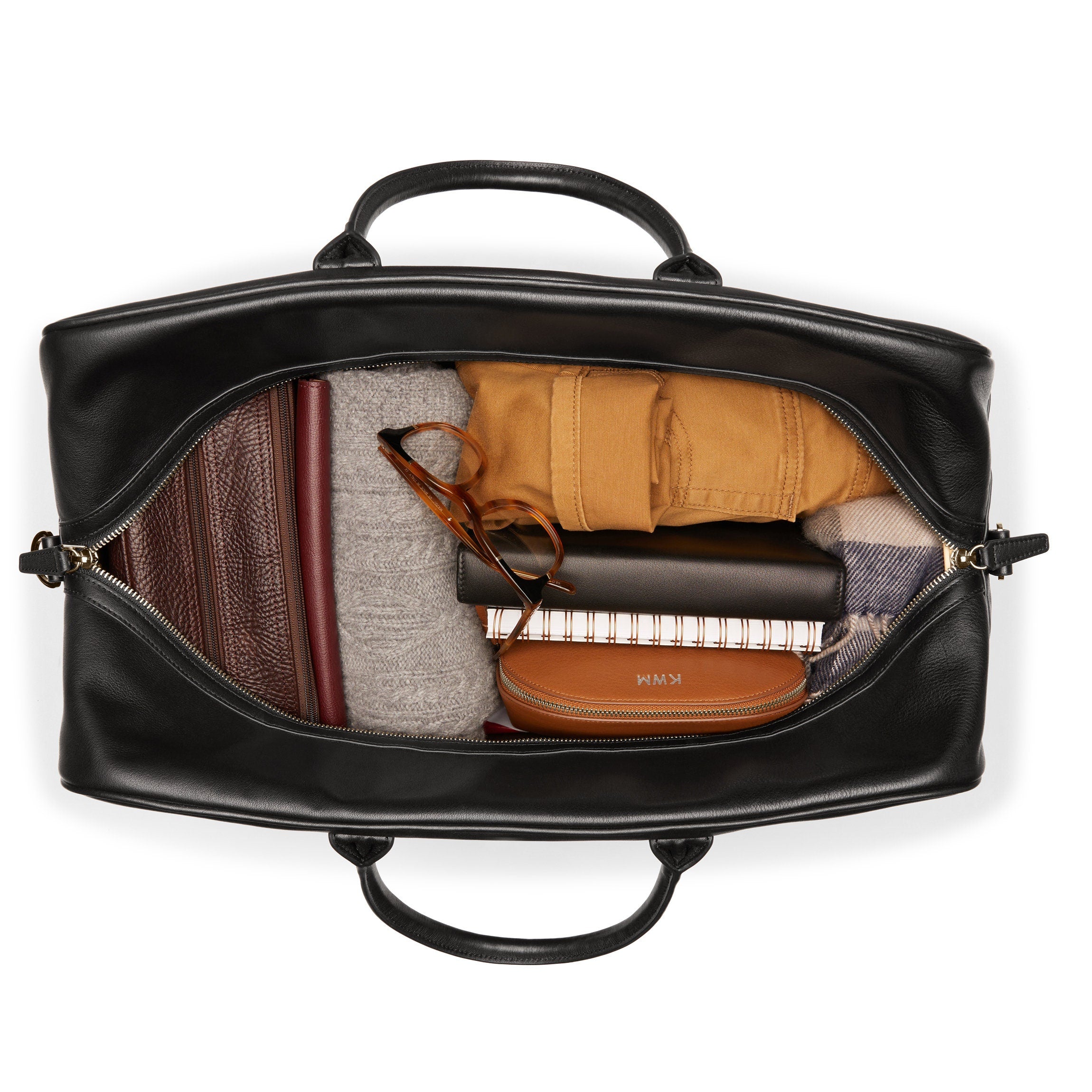 Premium Harwood Duffle Bag in Black Onyx - Stylish Travel & Gym Bag for Men & Women - Perfect for Workouts, Business Trips & Weekend Getaways