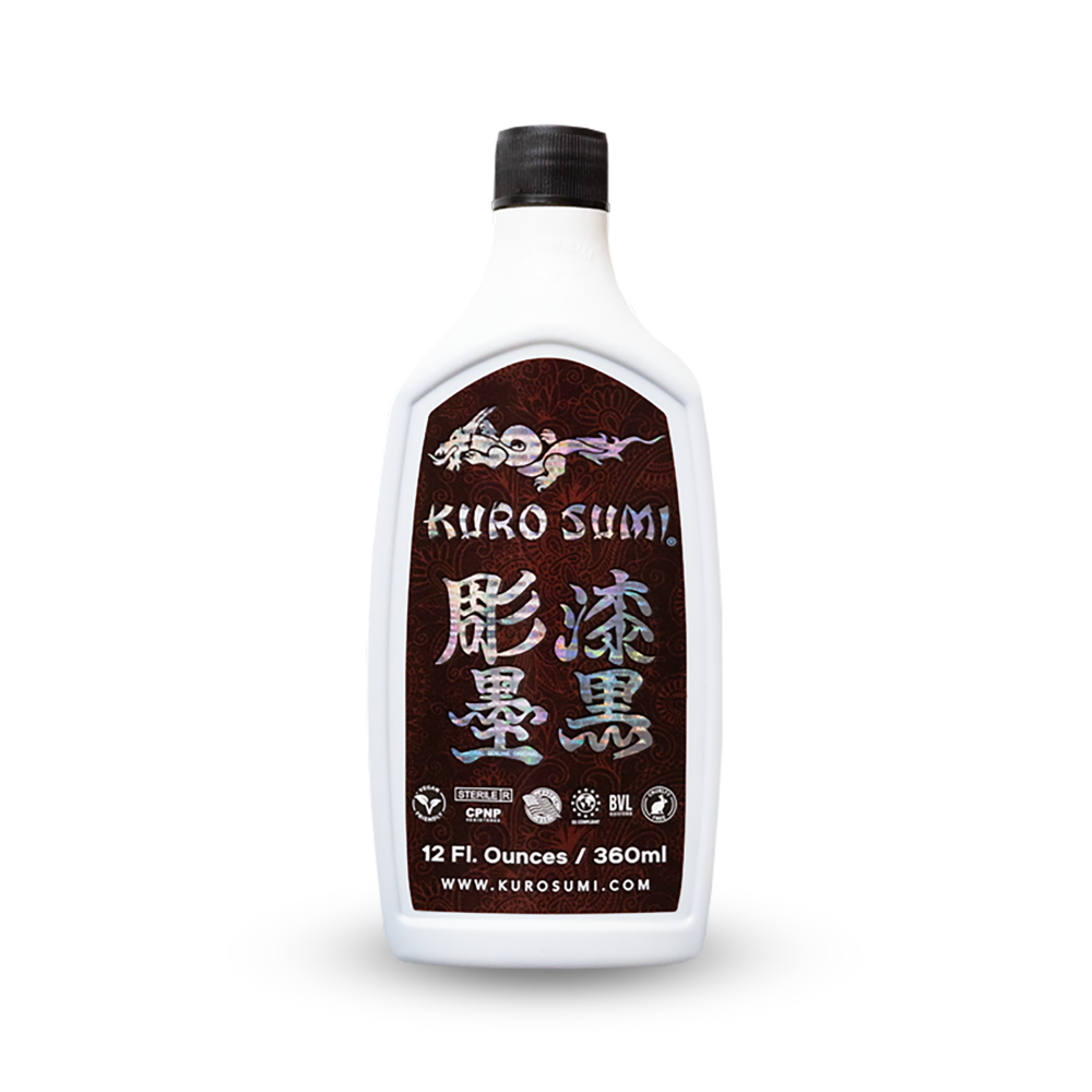 Kuro Sumi Grey Wash Tattoo Ink - Professional Quality for Realistic Grey Shading | Perfect for Tattoo Artists & Body Art Enthusiasts