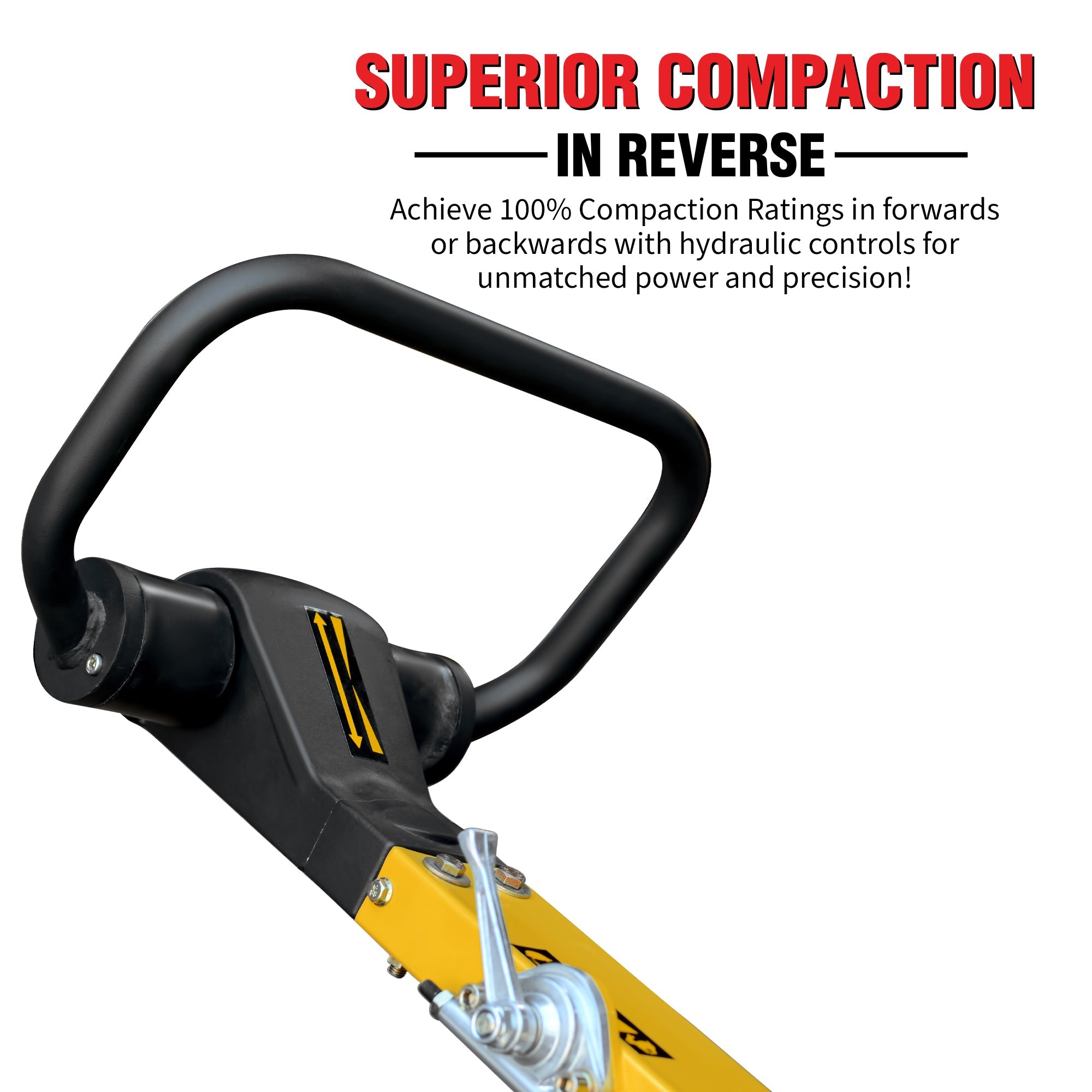 6.5 HP Honda Reverse Hydraulic Plate Compactor - Heavy Duty Asphalt Compaction Machine for Driveways, Parking Lots & Soil Stabilization - Perfect for Construction, Landscaping & Road Repair Projects
