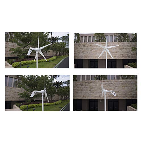 400W Horizontal Wind Turbine Generator Kit - 12V/24V DC Output with Built-in Controller - Low Start-up Wind Speed - 3 Blade Design for Home, RV, Boat & Off-Grid Power Supply