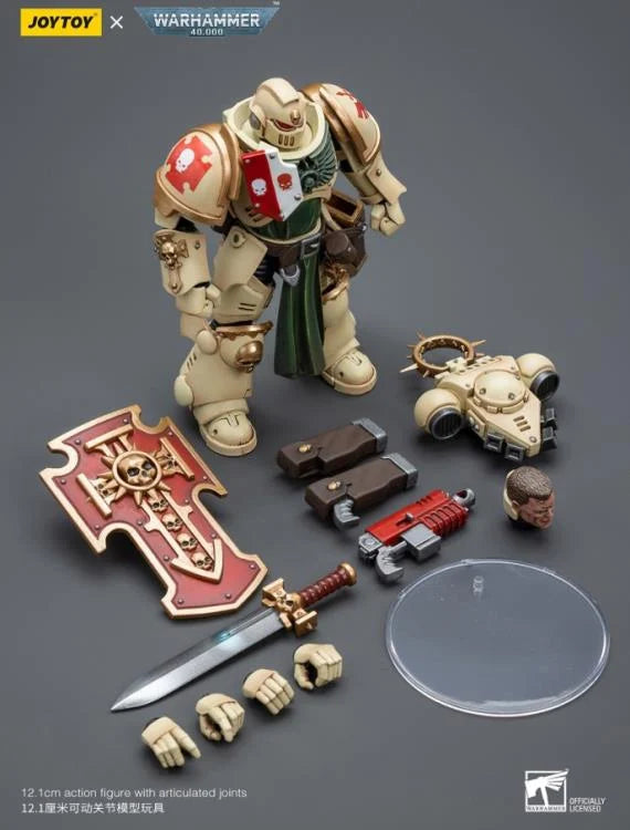 JOYTOY Warhammer 40k Dark Angels Bladeguard Veteran Action Figure - Collectible Miniature for Tabletop Gaming & Display