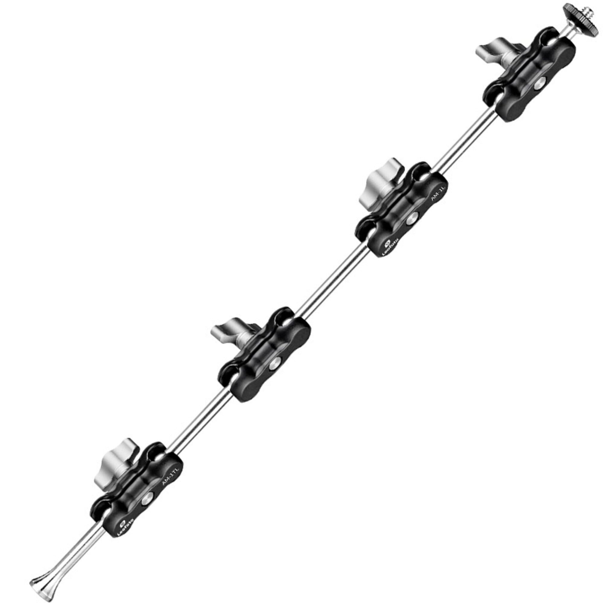 Leofoto AM-1TXL Adjustable Friction Magic Arm - Heavy Duty Tripod Support Arm for Monitors, Camera Lights & Photography Equipment with 1/4