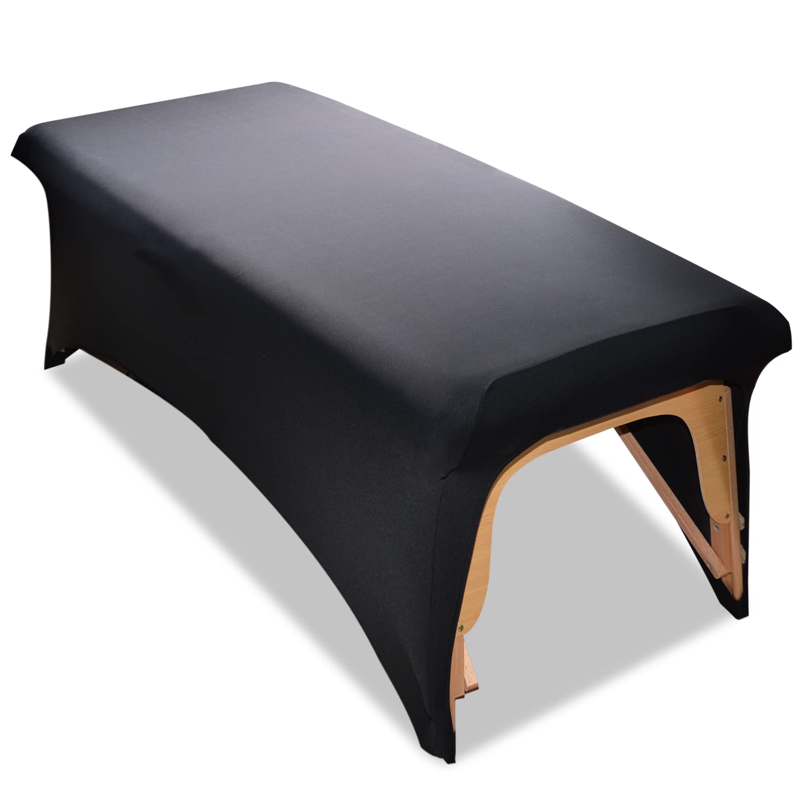 Stretchy Lash Bed Cover for Lash Extension Bed - Black Protective Spa Treatment Sheet Set for Lash Bed Topper & Massage Bed | Perfect for Eyelash Extension Salons, Spa Treatments & Professional Beauty Services